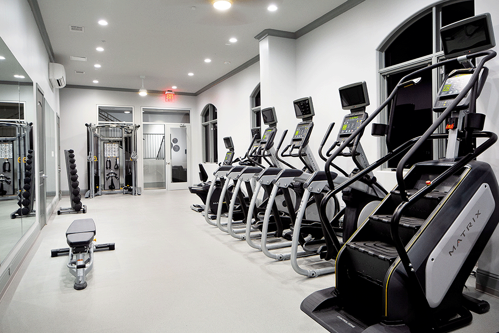 Athletic center with state-of-the-art exercise equipment