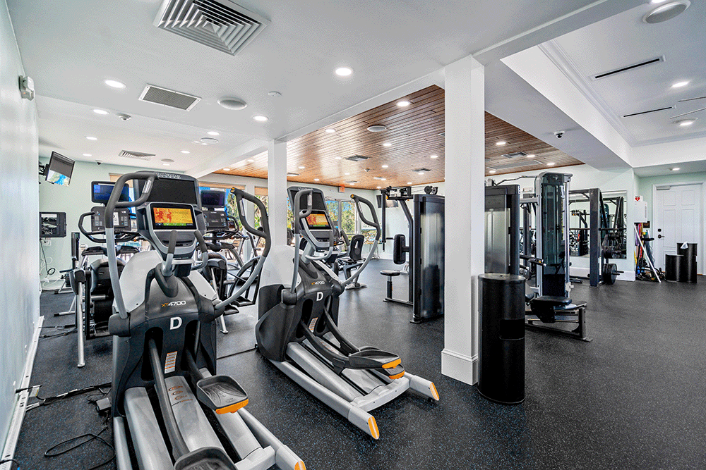 fitness center with state-of-the-art equipment